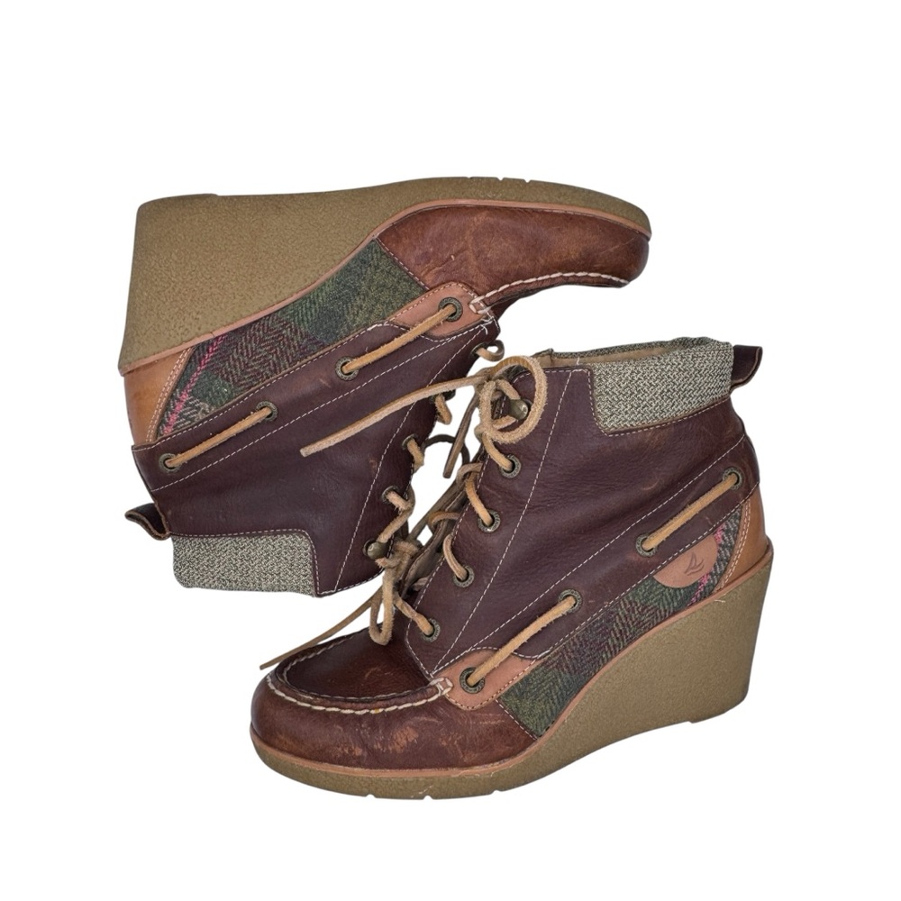 Sperry Top-Sider Bailey Brown Leather Ankle Boots